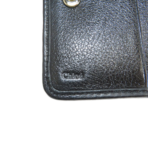 Chloe Ribbon Motif Bifold Wallet Leather - Picture 6 of 8